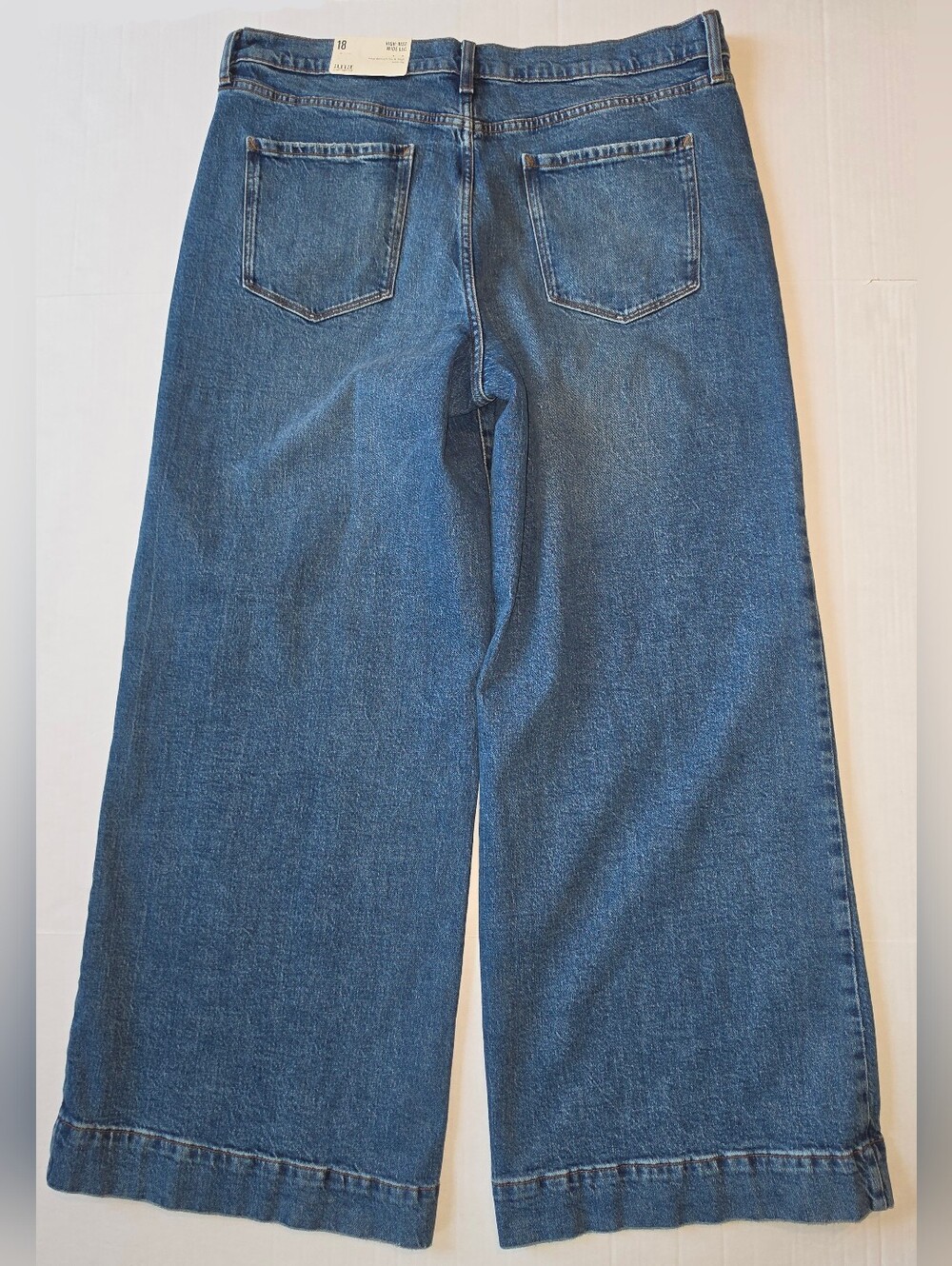 a.n.a Women's High-Rise Wide Leg Jeans - Blue Sz 18 - Picture 6 of 8